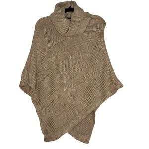 Boho Sweater Poncho Cape Granola OS Old‎ Money Capsule Parisian Luxury Cozy